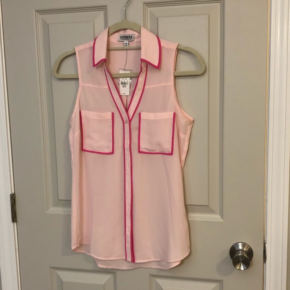 Express Tops - NWT EXPRESS Portofino Sleeveless Top-pink